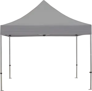 White Canopy Tent Isolated PNG Image