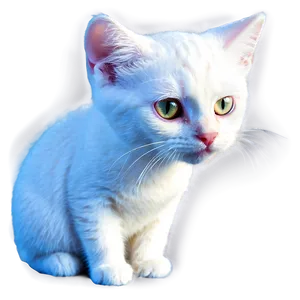 White Cat Clipart Png 25 PNG Image