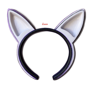 White Cat Ears Drawing PNG 05042024 PNG