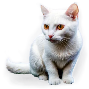 White Cat Png Ayo PNG Image