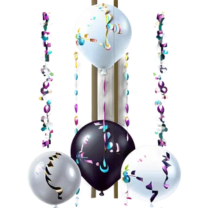 White Celebration Balloons Png Elk PNG Image