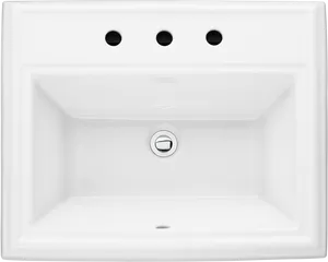 White Ceramic Bathroom Sink PNG Image