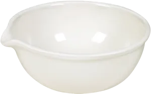 White Ceramic Mixing Bowl PNG Image