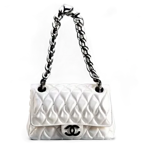 White Chanel Bag Png 31 PNG Image