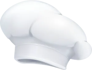 White Chef Hat Isolated PNG Image