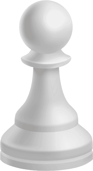 Pawn White Chess Piece - Chess Pieces Pawn White, HD Png Download PNG with transparent background