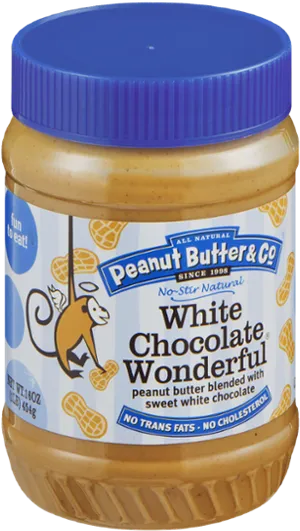 White Chocolate Peanut Butter Jar PNG Image