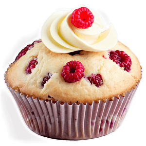 White Chocolate Raspberry Muffin PNG lln PNG