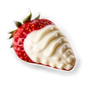 White Chocolate Strawberry Png Khk PNG Image