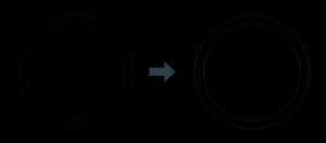 White Circle Transformation Arrow PNG image with transparent background