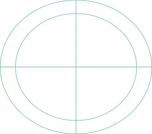 White Circlewith Crosshairs PNG Image