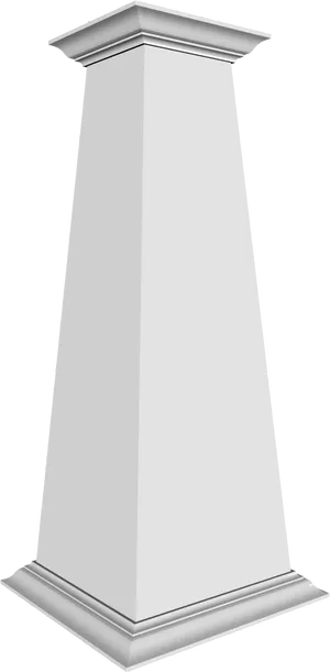 White Classic Column3 D Render PNG Image