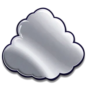 White Cloud Outline Png 77 PNG Image