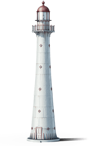 Wip3d Illustration Of Estonian Historic Lighthouses - Lighthouse PNG image with transparent background