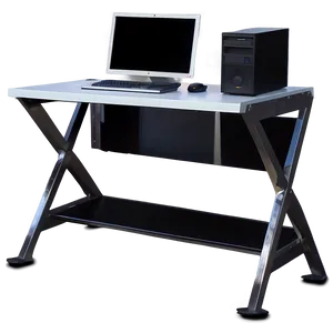 White Computer Desk Png Yah9 PNG Image