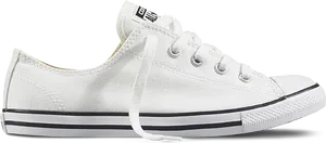 White Converse Chuck Taylor All Star Low Top PNG Image