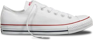 White Converse Chuck Taylor Sneaker PNG Image