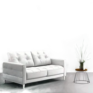 White Convertible Couch Png Qrw PNG Image