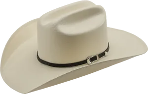 White Cowboy Hat Isolated Background PNG Image