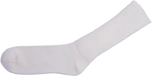 White Crew Sock Isolated PNG Image