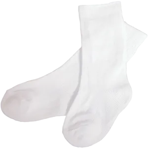 White Crew Socks PNG Image