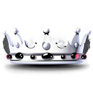 White Crown Cartoon Png Uce PNG Image