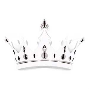 White Crown Vector Png 06252024 PNG Image