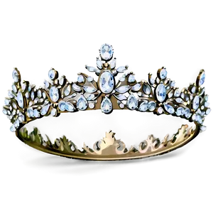 White Crown With Gems Png Mpm26 PNG Image