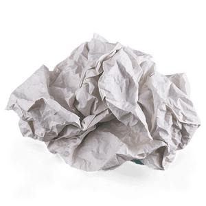 White Crumpled Paper PNG bph52 PNG image with transparent background