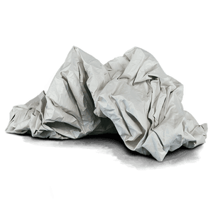 White Crumpled Paper PNG btn PNG image with transparent background