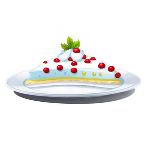White Dessert Plate PNG 06212024 PNG