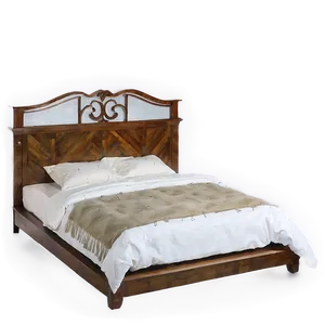 White Double Bed Png Wgn79 PNG Image