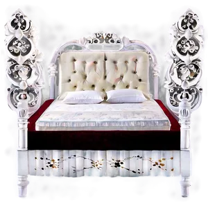 White Double Bed Png Xxw PNG Image