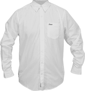 White Dress Shirt Product Display PNG image with transparent background