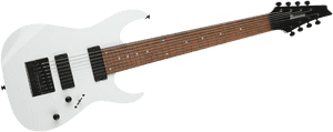 Ibanez Rg8 • White • Evertune Aftermarket Upgrade - Electric Guitar, HD Png Download PNG image with transparent background
