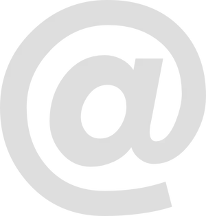 White Email Icon Graphic PNG Image