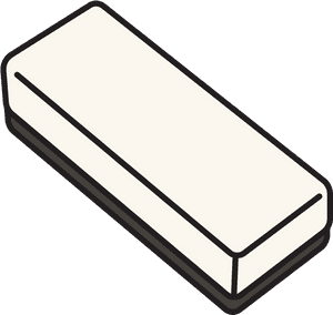 Esl Library - Board Eraser Clipart Black And White, HD Png Download PNG