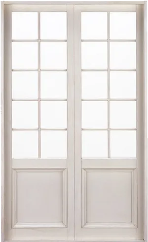 White French Doors Closed PNG Image