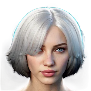 White Hair Texture Png Bwu90 PNG Image