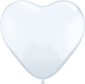 White Colour Heart, HD Png Download PNG