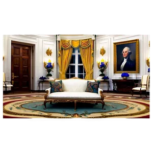 White House Diplomatic Reception Room Png Ucf66 PNG Image