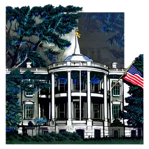 White House Washington D.c. Png Qae23 PNG Image