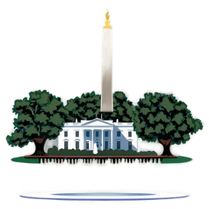 White House Washington D.C. PNG qca54 PNG image with transparent background