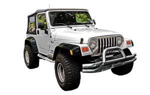 White Jeep Wrangler X Offroad PNG image with transparent background