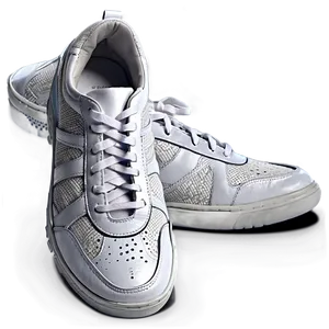 White Leather Sneakers Png Jxb23 PNG Image