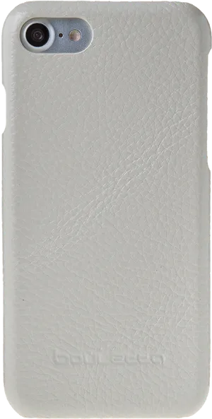 White Leatheri Phone Case PNG Image