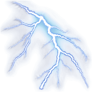 White Lightning Bolt PNG toh PNG