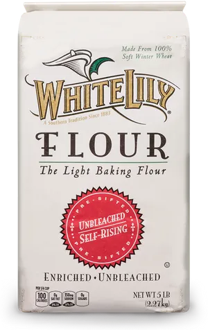 White Lily Self Rising Flour Package PNG Image