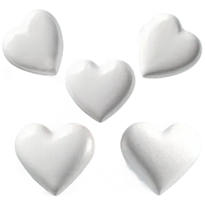 White Love Hearts Png Bcr PNG Image