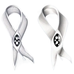 White Lung Cancer Ribbon Png 06292024 PNG Image